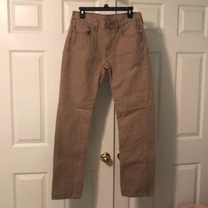 Dark tan khaki pants